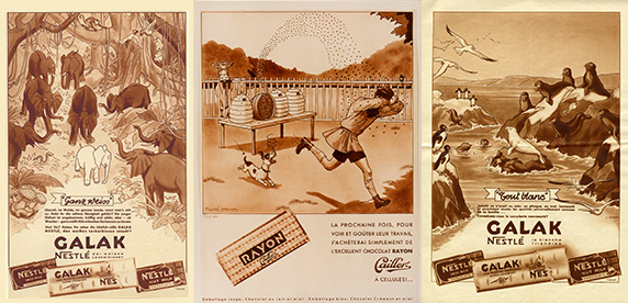 chocolate advertising posters